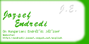 jozsef endredi business card